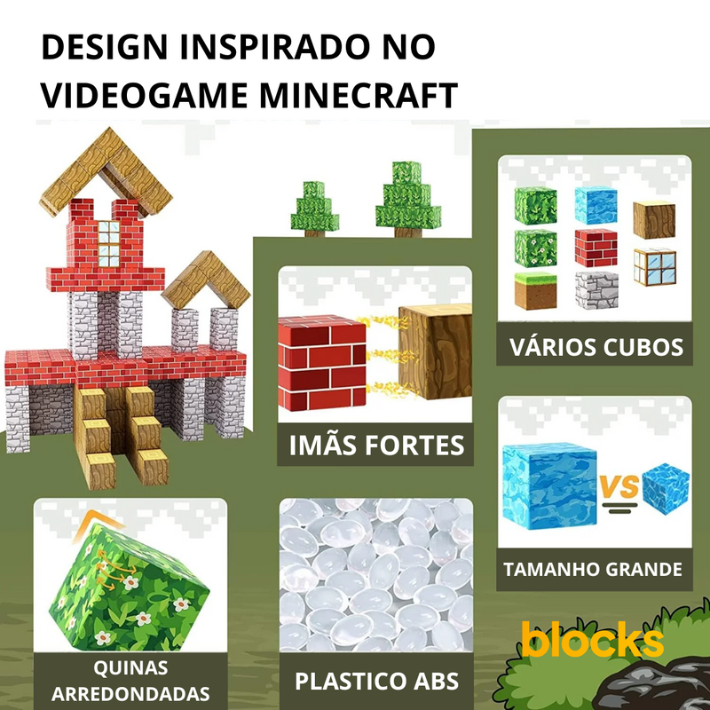 Fortaleza Máxima Minecraft® (64 Blocos)