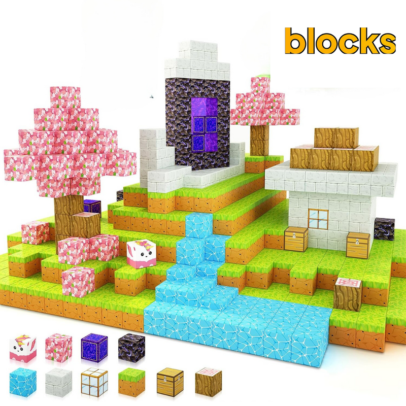 Flor de Cerejeira Minecraft® - 77 e 128 Peças