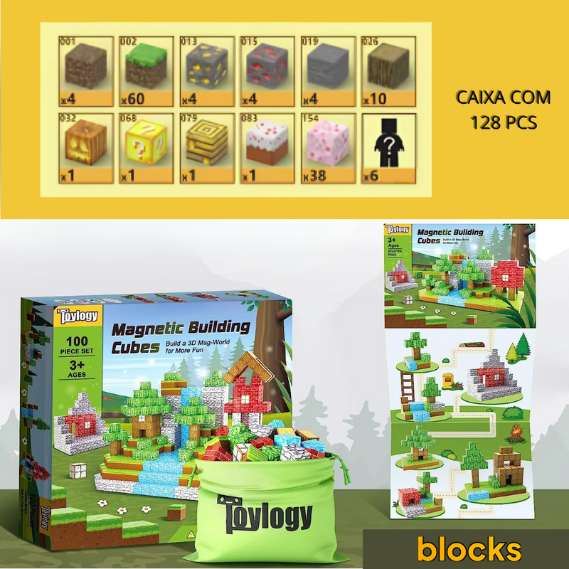 Flor de Cerejeira Minecraft® - 77 e 128 Peças